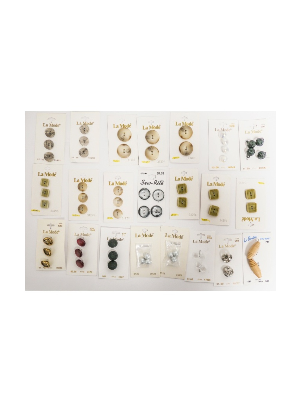 New - Group of 60 buttons - various sizes, shapes, and colors